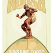 Load image into Gallery viewer, Noosa Boardrider - Retro Poster