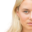 Load image into Gallery viewer, Gold Baroque Freshwater Pearl Hoops