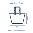 Load image into Gallery viewer, Red Blue Stripe Medium Tote