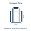Load image into Gallery viewer, Red Blue Stripe Shopper Tote