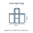 Load image into Gallery viewer, Red Blue Stripe Overnight Bag
