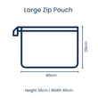 Load image into Gallery viewer, Daisy Large Zip Pouch