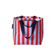 Load image into Gallery viewer, Red Blue Stripe Medium Tote