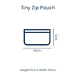 Load image into Gallery viewer, Red Blue Stripe Tiny Zip Pouch
