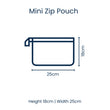 Load image into Gallery viewer, Red Blue Stripe Mini Zip Pouch