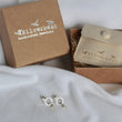 Load image into Gallery viewer, Hammered Ring Studs with Pearl