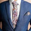 Load image into Gallery viewer, Protea Navy Tie