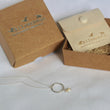 Load image into Gallery viewer, Hammered Ring Necklace with Pearls