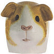 Load image into Gallery viewer, Gold and White Guinea Pig Face Egg Cup