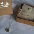 Load image into Gallery viewer, Hammered Concave Disc Necklace