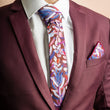 Load image into Gallery viewer, Protea Burgundy Tie