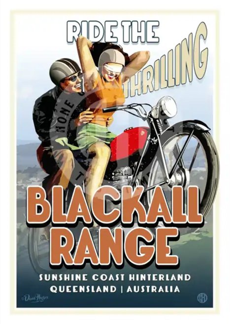 Blackall Range - Retro Poster