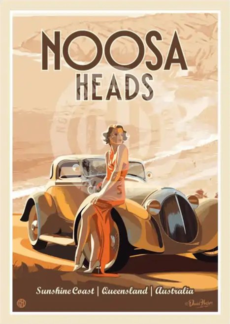 Noosa Concours - Retro Poster