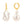 Load image into Gallery viewer, Large Gold Baroque Freshwater Pearl Hoops
