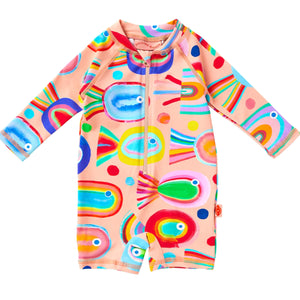 Long Sleeve Rash Suit Fancy Fins