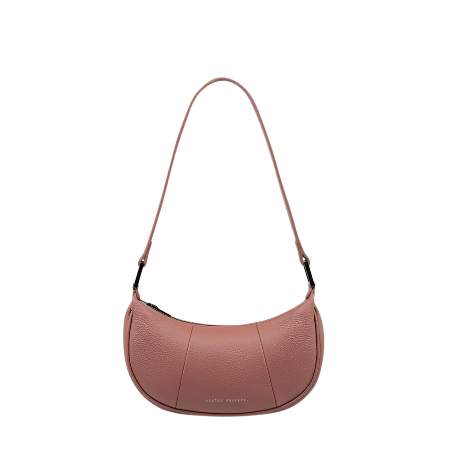 Women's Leather Solus Handbag - Dusty Rose