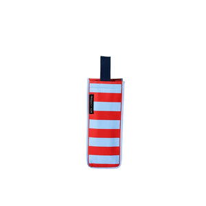 Red Blue Stripe Wine Bag