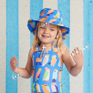 Swim Bucket Hat Flamin' Galahs