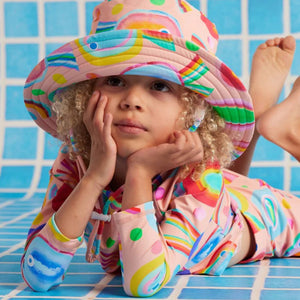 Swim Bucket Hat Fancy Fins