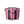 Load image into Gallery viewer, Red Blue Stripe Zip Medium Tote
