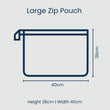 Load image into Gallery viewer, Hydrangea - Large Zip Pouch
