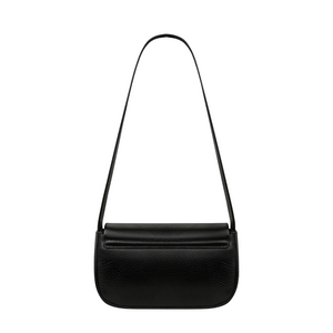 Women's Leather Handbag 'One of these days' - Black