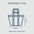 Load image into Gallery viewer, Hydrangea - Zip Medium Tote
