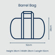 Load image into Gallery viewer, Hydrangea - Barrel Bag

