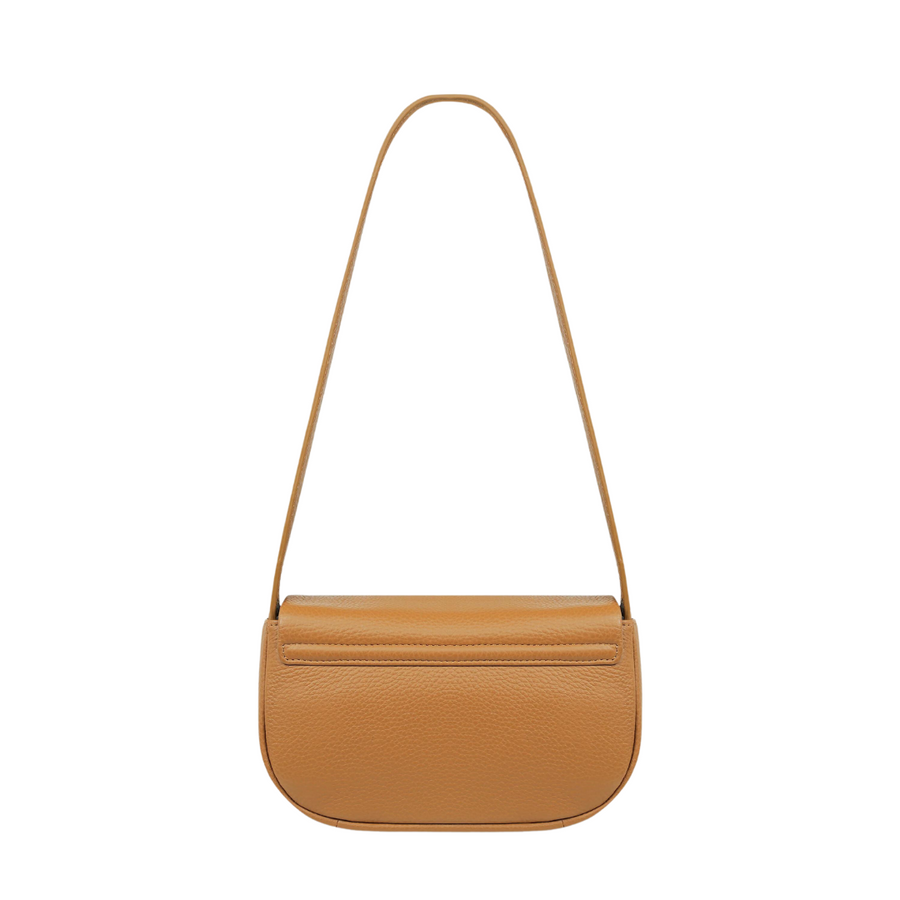 Women's Leather Handbag 'One of these days' - Tan