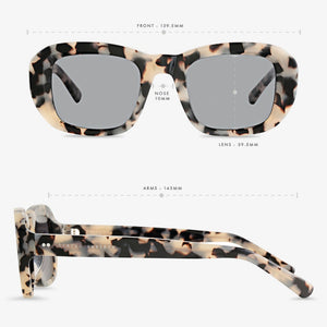 Cascade Sunglasses White Tort