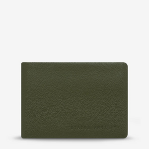 Jonah Khaki Leather Wallet