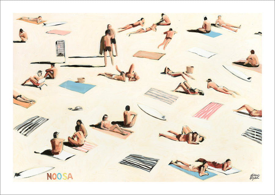 HEATWAVE IN WHITE (Noosa) - A3 POSTER PRINT
