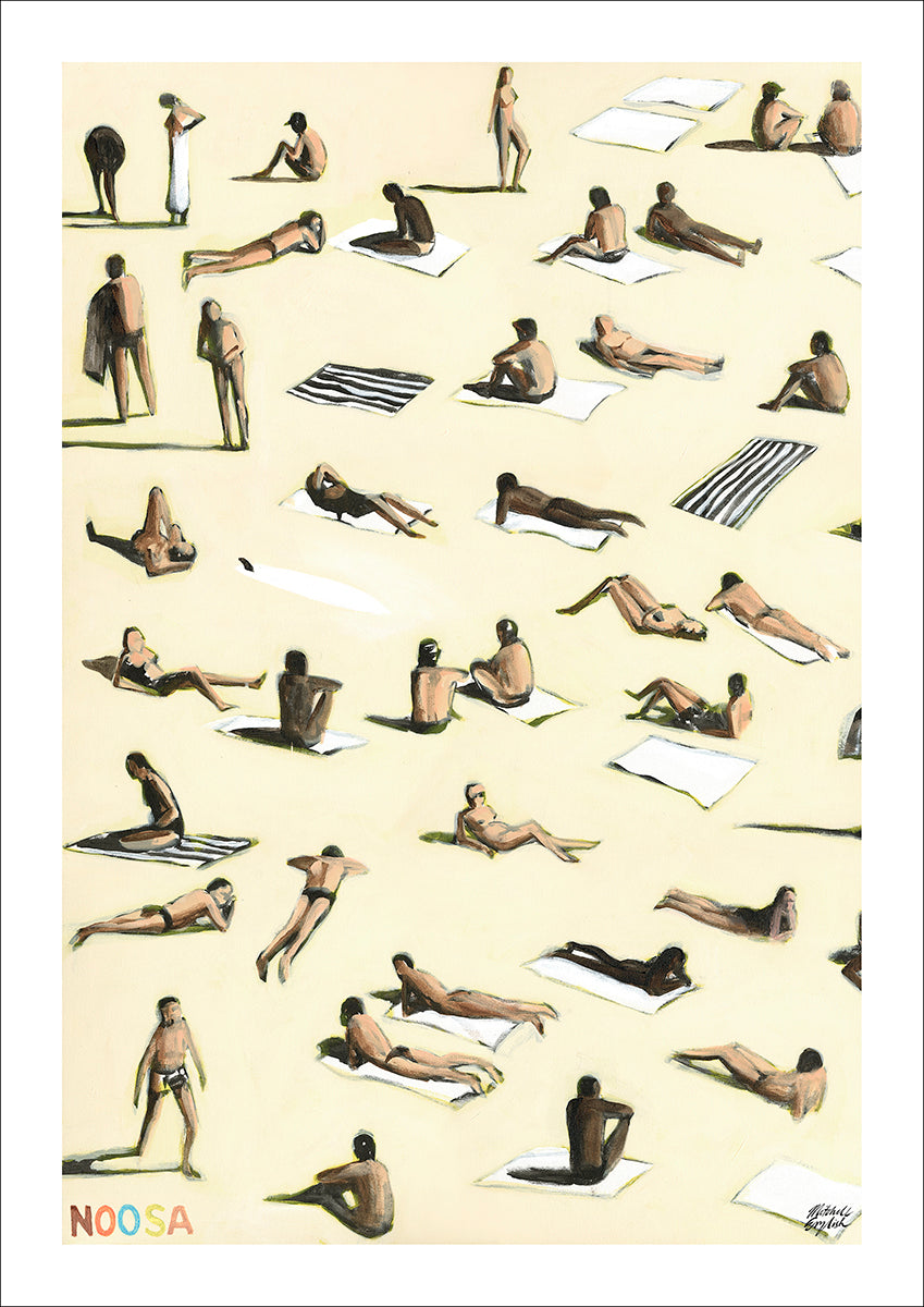 HEATWAVE IN VAN DYKE BROWN (Noosa) - A3 POSTER PRINT