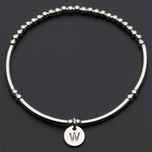 STERLING SILVER LOVE LETTER BRACELET - W