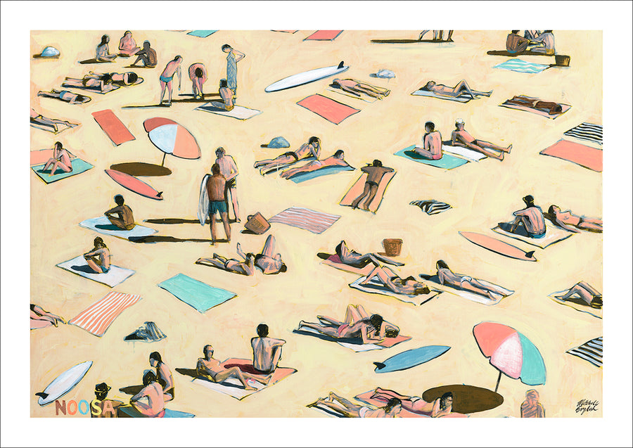 MAIN BEACH LATE AFTERNOON (Noosa) - A3 POSTER PRINT