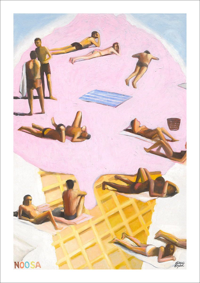 PALM BEACH GELATO (Noosa) - A3 POSTER PRINT