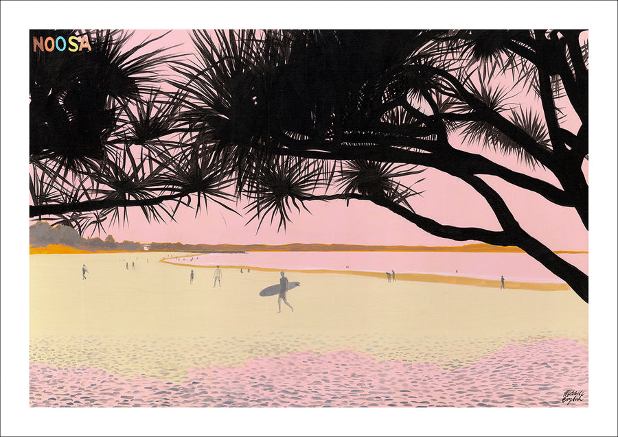 PANDANUS PINK (Noosa) - A3 POSTER PRINT