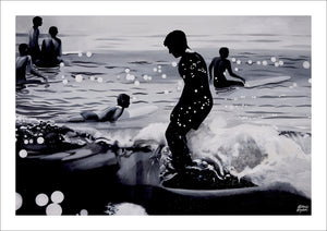 SILVER SURFERS - A3 POSTER PRINT