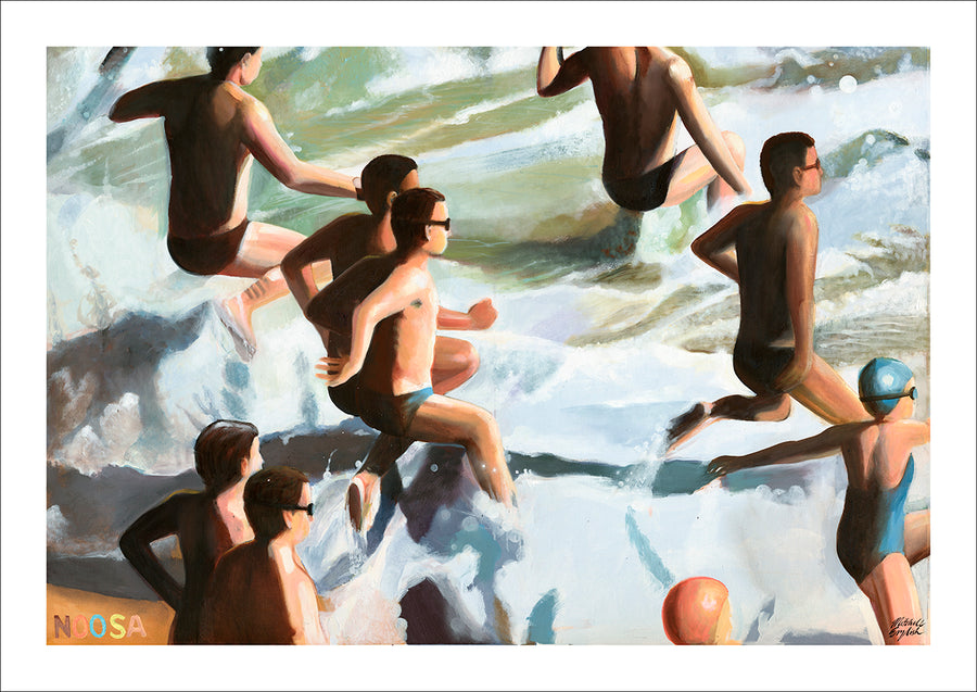 THE BIG SWIM (Noosa) - A3 POSTER PRINT