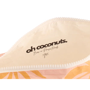 Beach Pouch | Large | Pink Palms