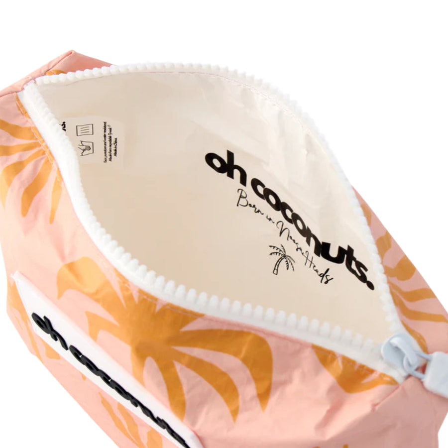 Beach Pouch | Medium | Pink Palms
