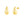 Load image into Gallery viewer, LARGE GOLD WATER DROP STUDS

