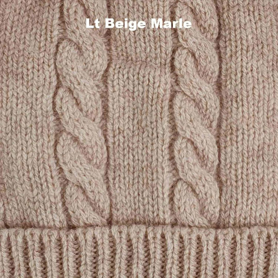 WINTER BEANIES | CABLE - Beige Marle