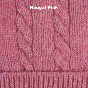 WINTER BEANIES | CABLE - Nougat Pink