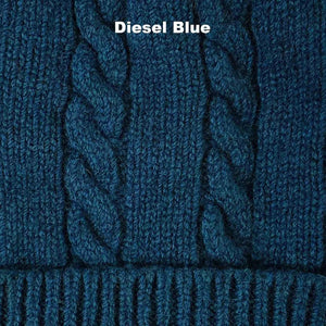 WINTER BEANIES | CABLE - Diesel Blue