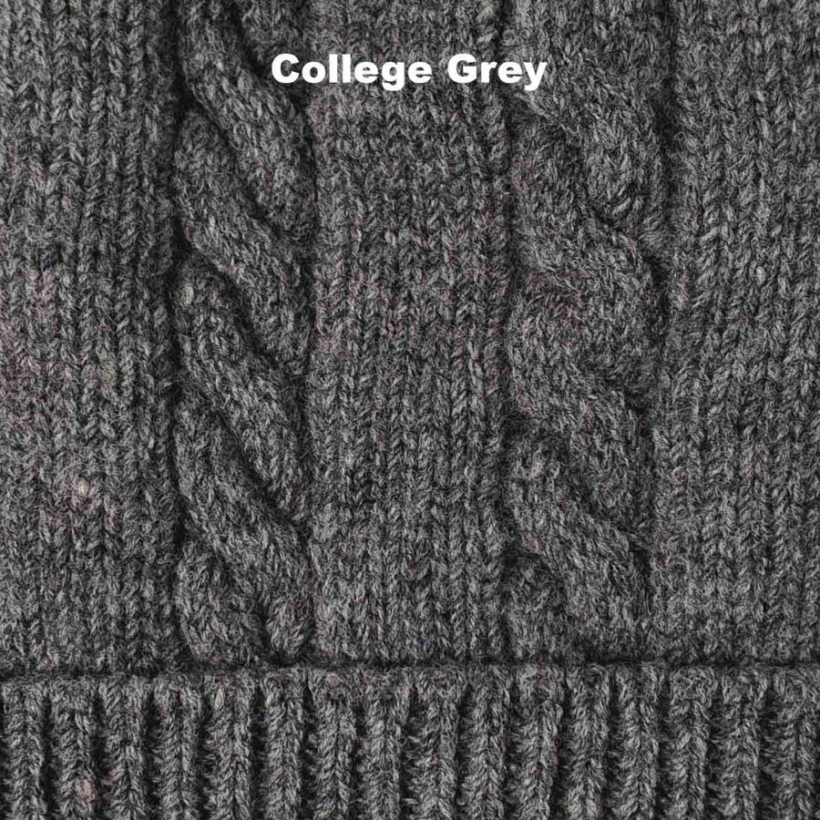 WINTER BEANIES | CABLE - College Grey
