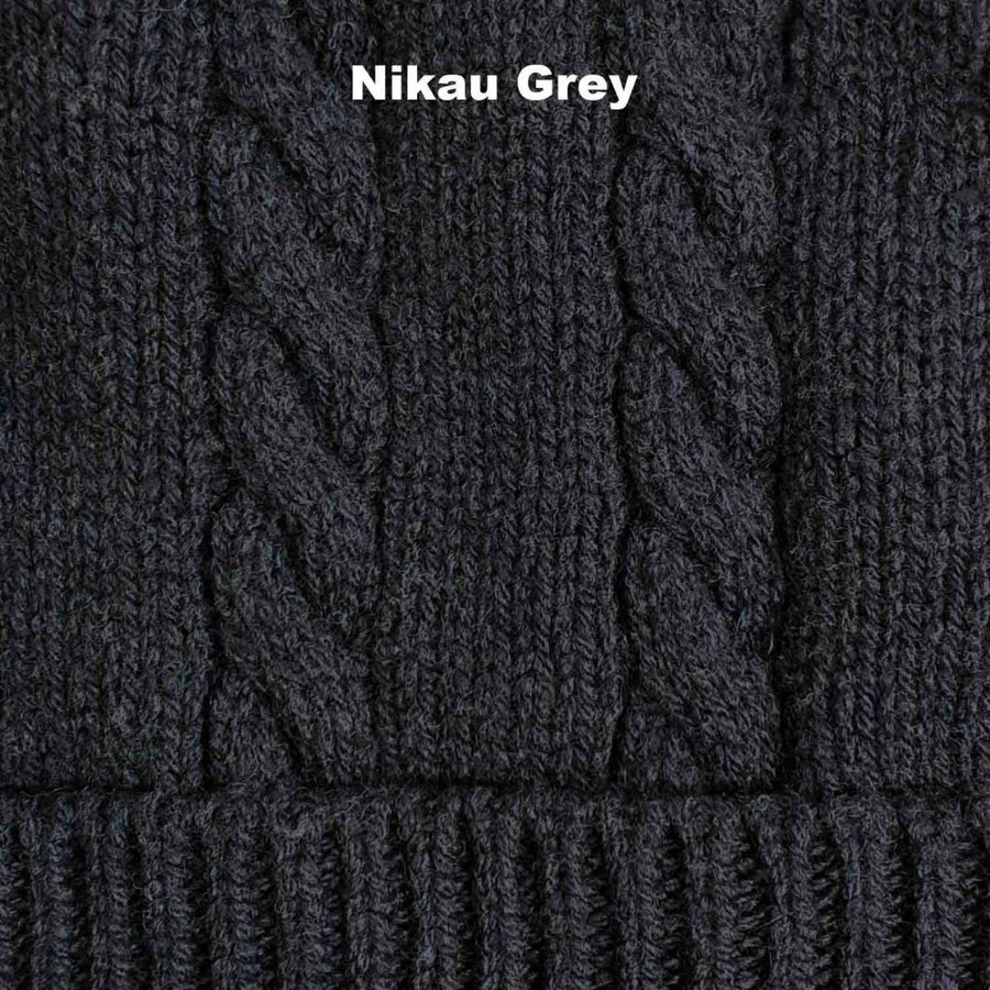 WINTER BEANIES | CABLE - Nikau Grey