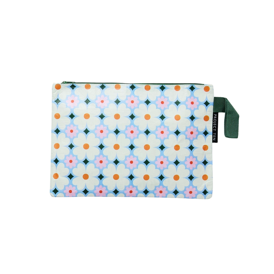 Daisy Large Zip Pouch