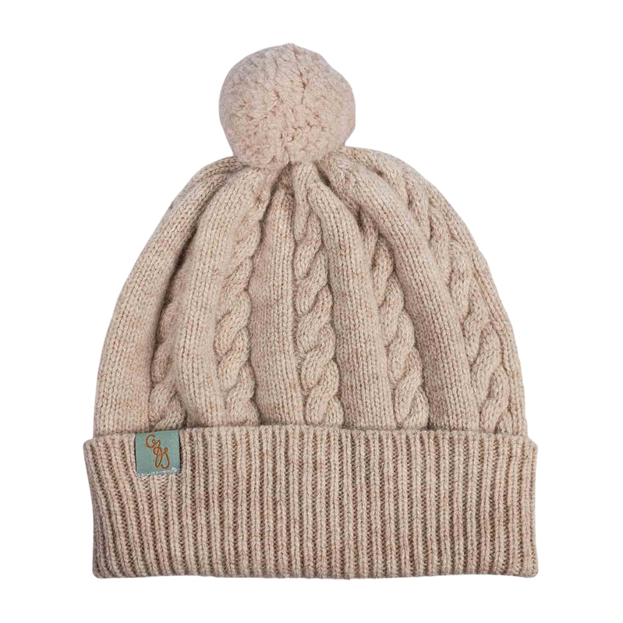 WINTER BEANIES | CABLE - Beige Marle