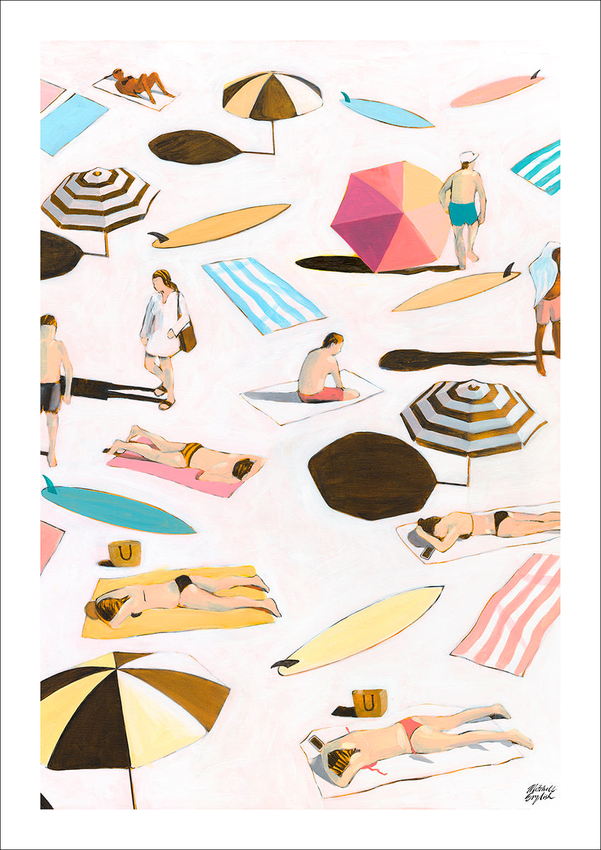WHITE HOT AFTERNOON - A3 POSTER PRINT